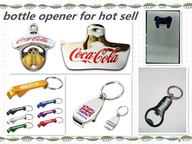 Promotional Laser Logo Key Chain Metal Bottle Opener