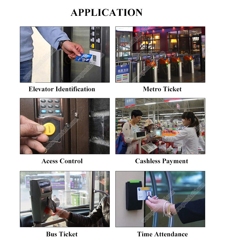 Plastic RFID Smart Keychain NFC Keyfob for Door Access