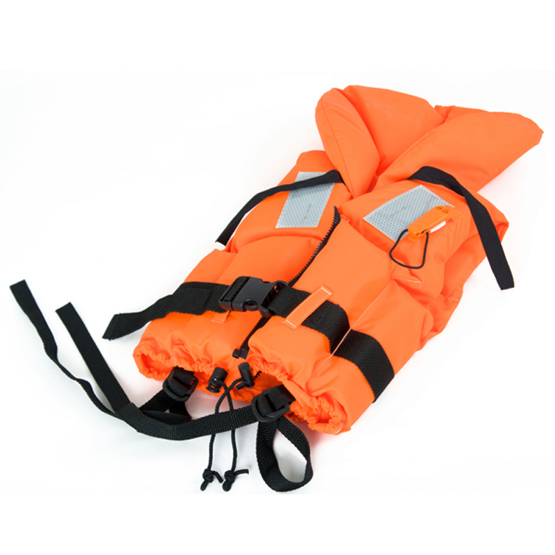 Customized Orange Reflective Life Vest with Lifesaving Whistle Life Jacket