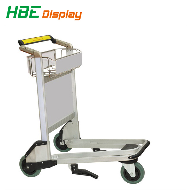 4 Wheel Hand Brake Airport Luggage Trolley Carts