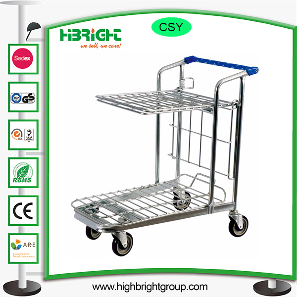 Warehouse Foldable Storage Hand Shopping Trolley