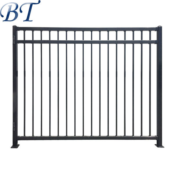 3 Rail Flat Top Aluminum Fence Panel