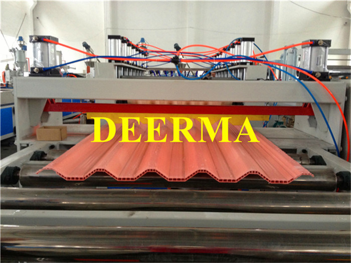 PVC Corrugated Roof Sheet Machine / PVC Roof Making Machine