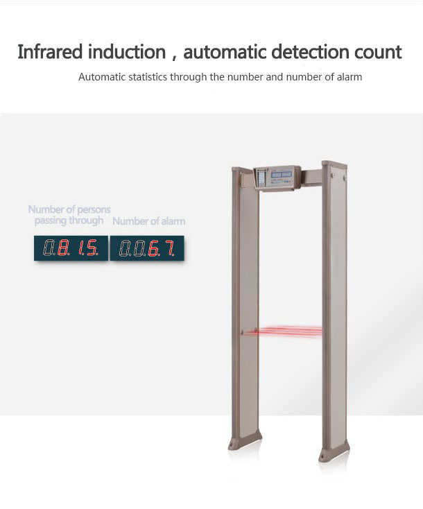Walk Through Safety Metal Detector Gate Ellipse Door Frame Full Body Metal Detectors