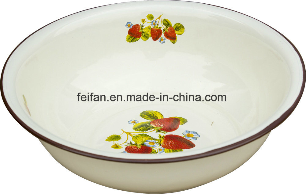 Kitchen Utensil Enamel Carbon Steel Pudding Basin