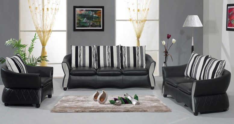 Home Living Room Furniture Leather Corner Sectional Sofa