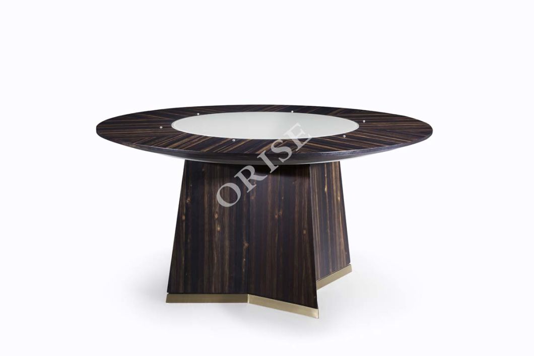 Hot Sell Orise Dining Room modern Glass Round Table Saj-23TF007