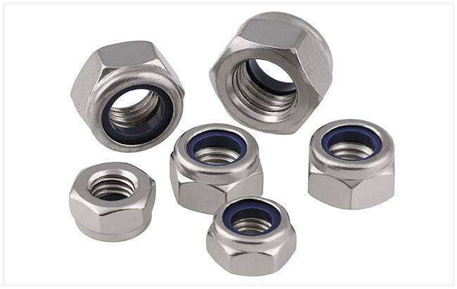 DIN 985 Stainless Steel 304 A2-70 Hex Nylon Lock Nut