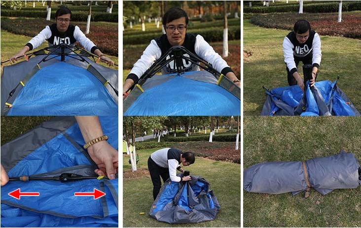 Double Layer Easy Handle Outdoor Camping Tents Beach Tents