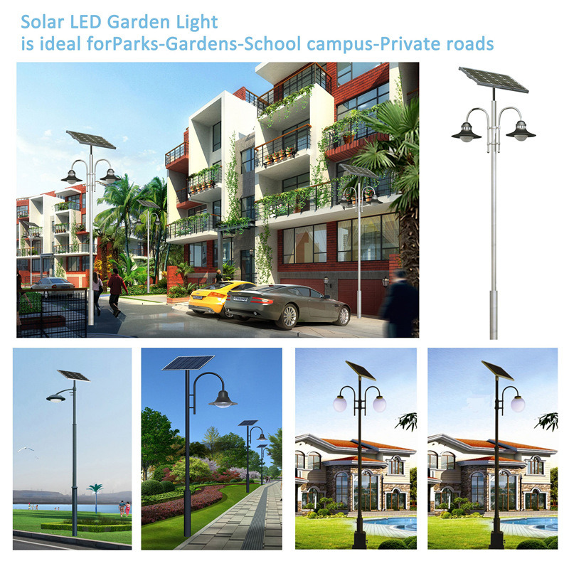 Energy Saving Double Arm Solar Decorative Yard Garden Light