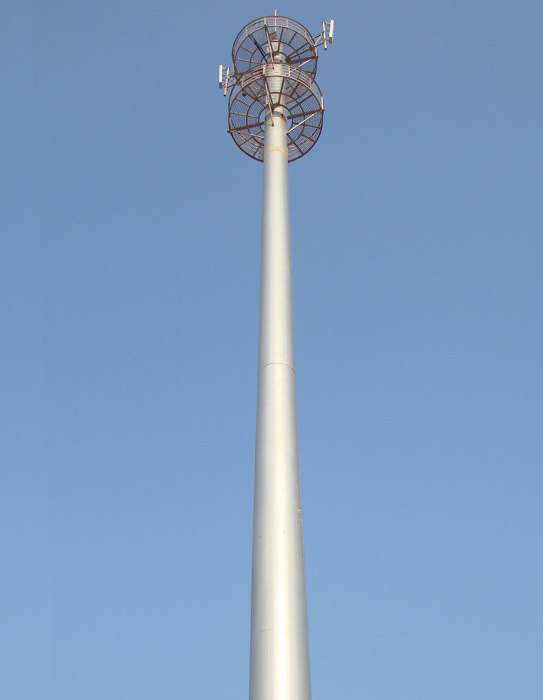 Galvanized Steel Pole Communication Tower