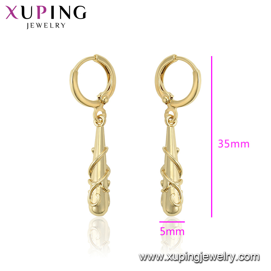 Xuping Baseball Bat Fancy Design Hanging Daily Wear Earrings for College Girls