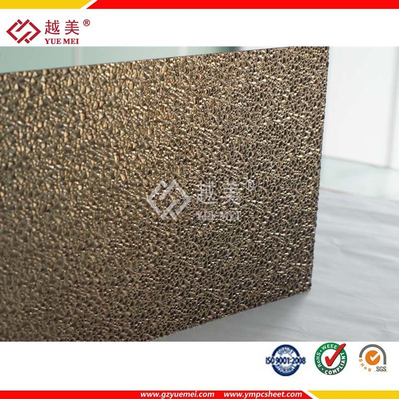 Embossed Polycarbonate Roofing Sheet Textured Solid Sheet Price PC Sheet