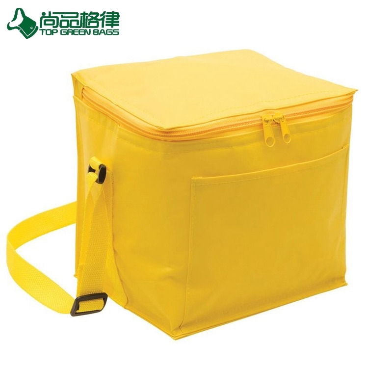 Outdoor Insulated Polyester 6 Cans Cooler Pack Shoulder Picnic Bag