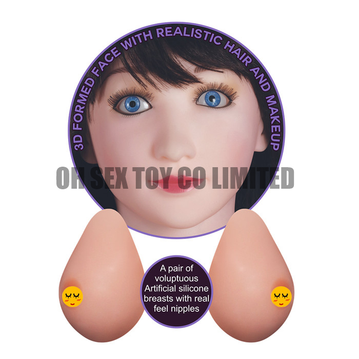 Wholesale 2 Tunnels Adult Silicone Inflatable Dolls Sex for Men