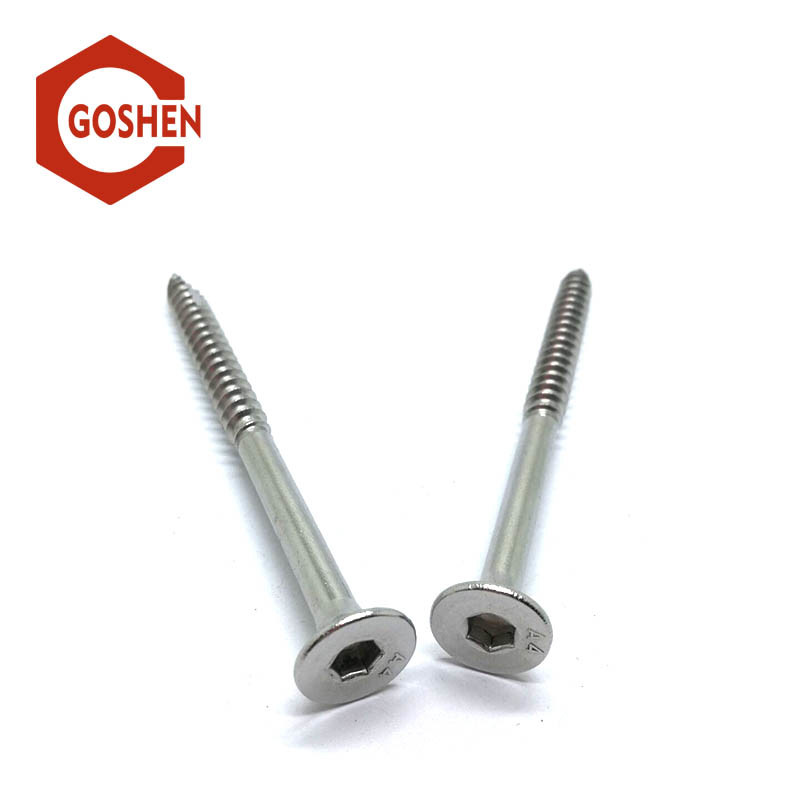 Stainless Steel Socket Drive Flat Head Self-Tapping Screw