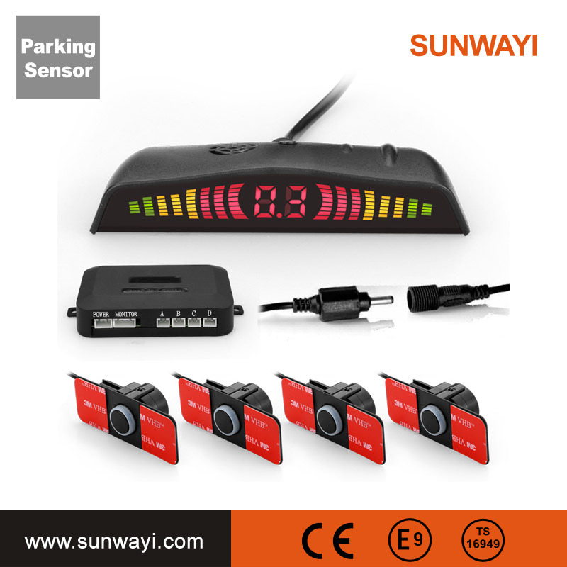 2018 High Sensitivity Parking Sensor with Colorful LED and Buzzer Voice Warning for Car Parking System