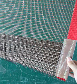 Teflon Coated Fiberglass Open Mesh Conveyor Belt