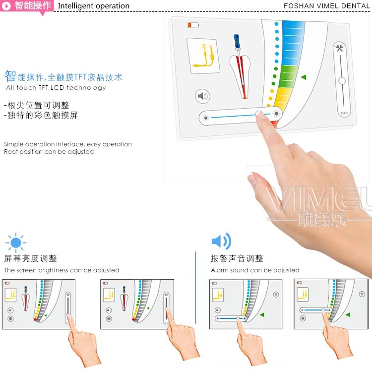 Coxo Dental Equipment Root Apex Locator C-Root I+ Touch TFT LCD Colorful Screen