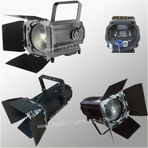 Dimmer Fresnel Spot Operation 200W LED Theater Light