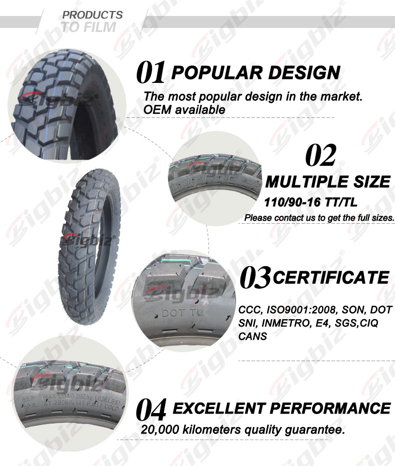 Egypt Small Road 4pr/6pr 16 Inch Motorcycle Tyre (2.50-16)