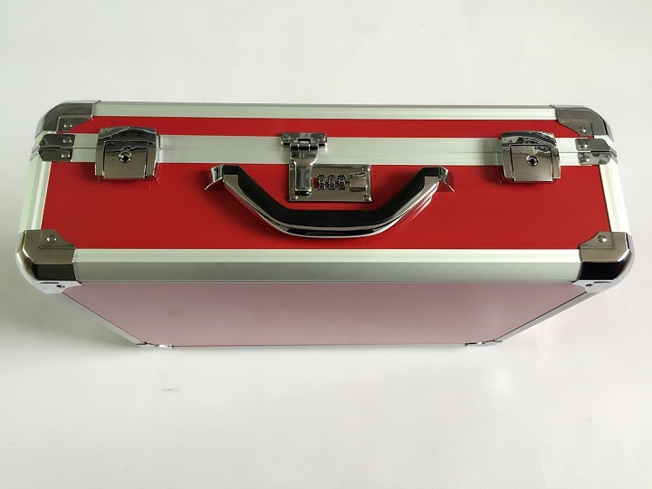 2016 High Quality Red Panel Aluminum Frame Briefcase