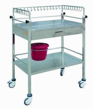 Stainless Steel Hospital Dressing Trolley (Q-8)