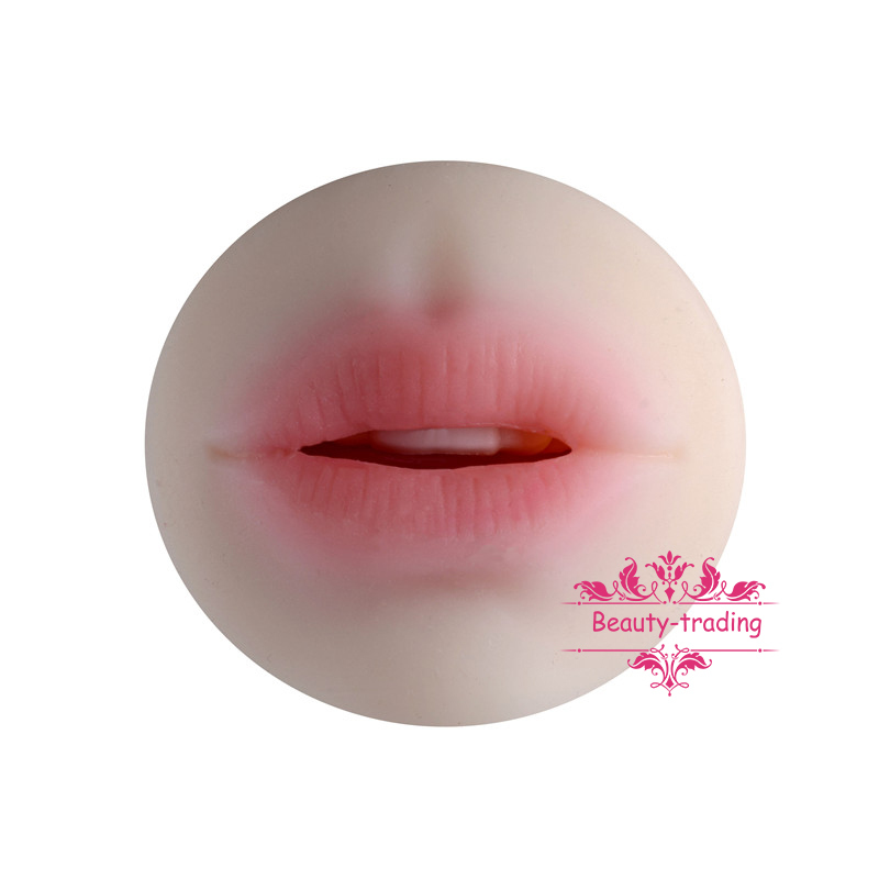 Sexy Lips for Male 3D Double Head Pussy Realistic Artificial Vagina Oral Masturbators Cup Adult Toys