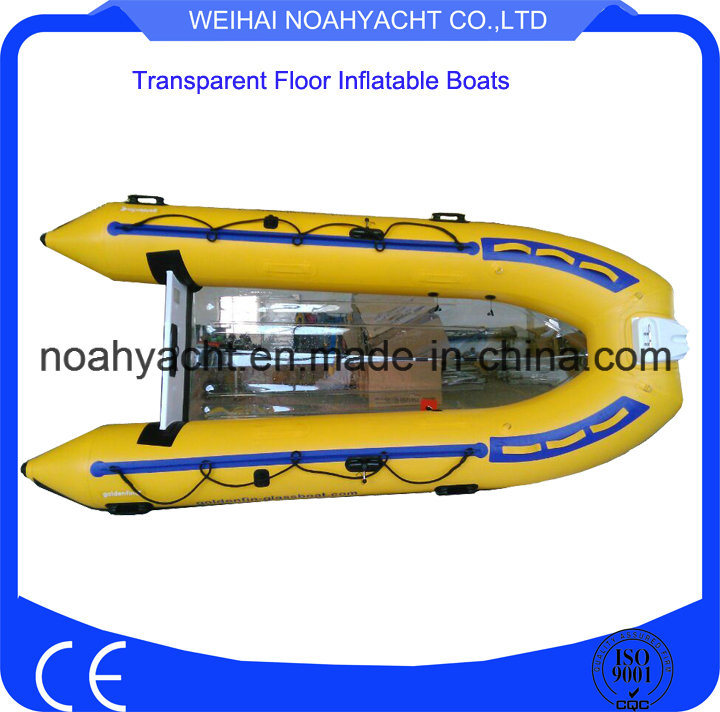 High Quality Large Transparent Sports Fishing Boat/Leisure Boat Transparent Boats