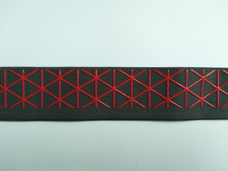 Print Silicone Elastic Tape with Fancy Design