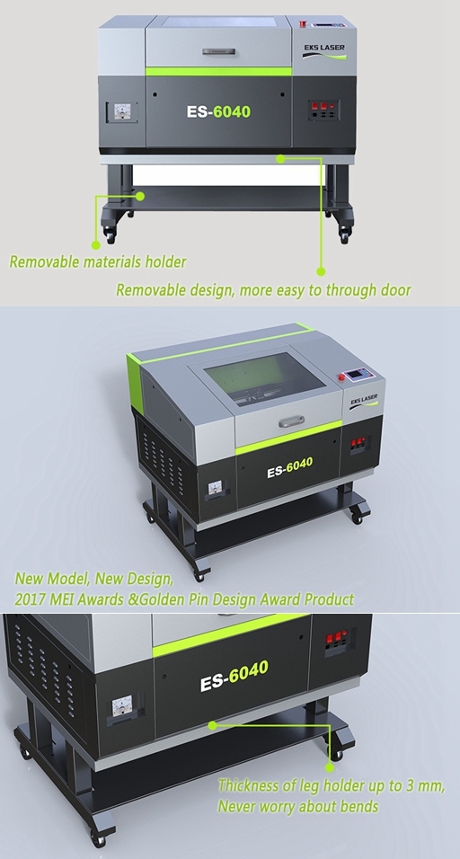 New Top Quality High-Speed CO2 Laser Cutting and Engraving Machine Es-6040