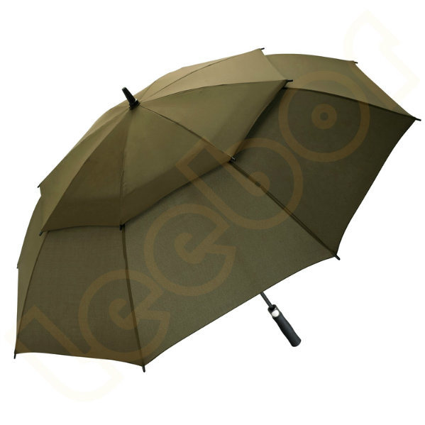 Custom Outdoor Wind Resistance Double Canopy Auto Open Straight Golf Umbrella