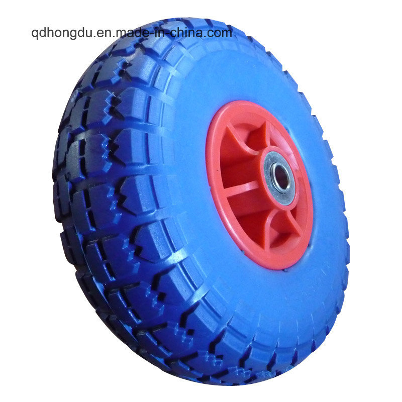 Flat Free Solid Rubber PU Foam Wheels