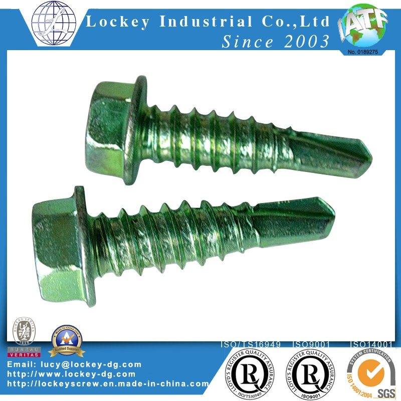 Stainless Steel Screw Ss410 Hex Washer Head Self Drilling Screw