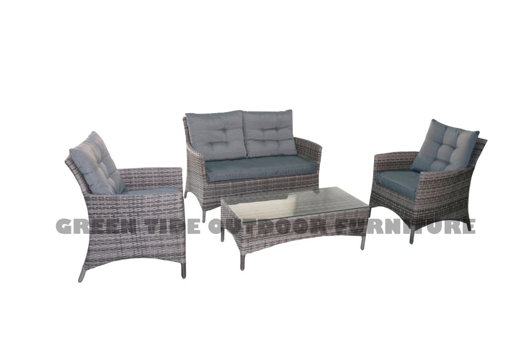 Outdoor Leisure Garden Furniture Rattan Sofa Set 4PCS