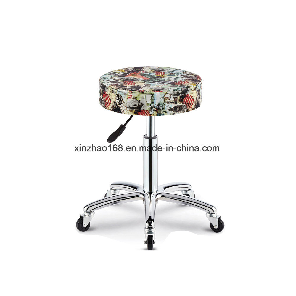 Rose Gold Stainless Steel White PU High Bar Chairs