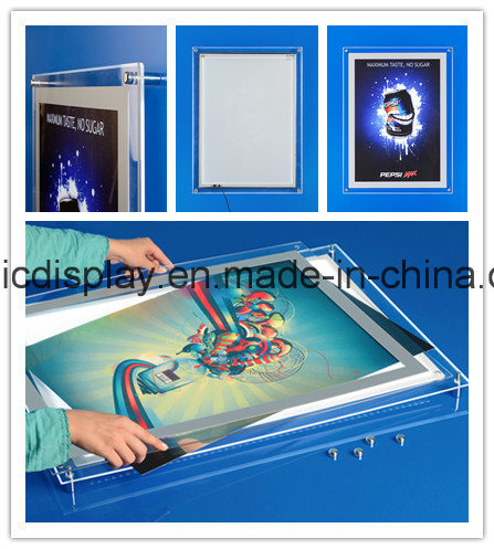 LED Crystal Light Box Acrylic Wall Photo Frame