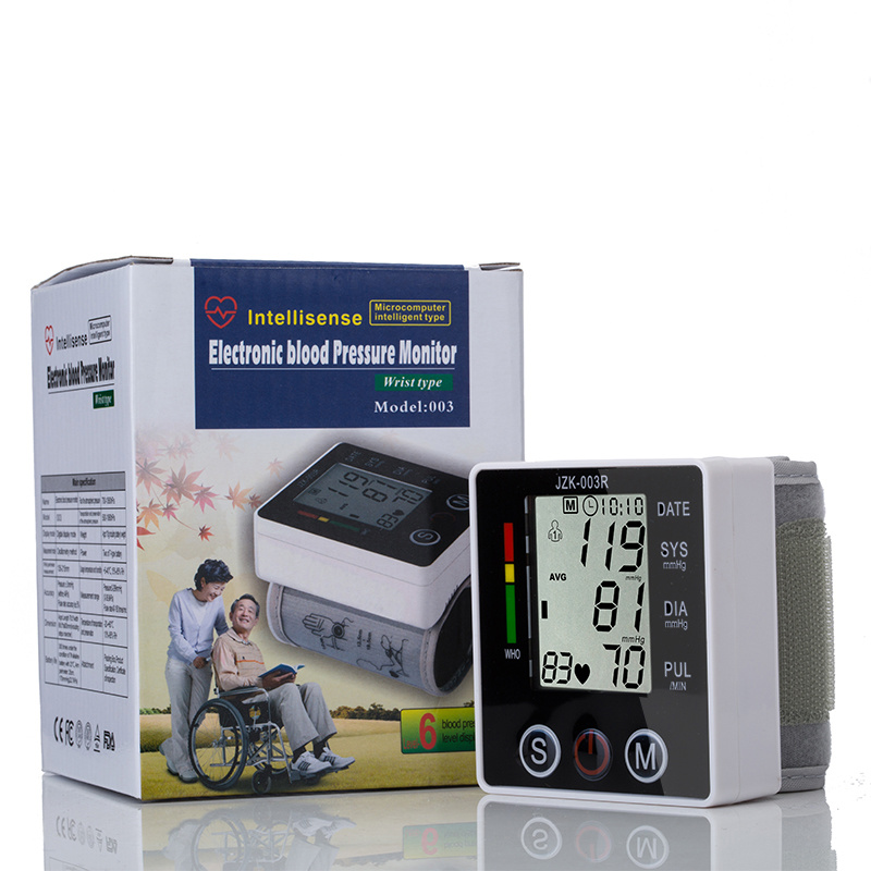 LCD Memory Electrical Wrist Blood Pressure Monitor