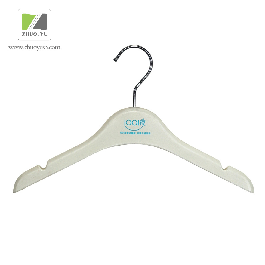 Hot Sale Baby Plastic Clothes / Coat Hangers with Logo
