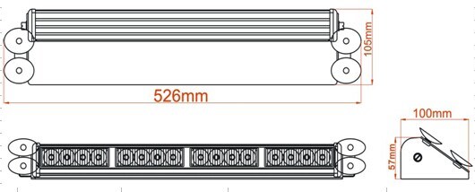 LED Visor Warning Light (SL342-V)