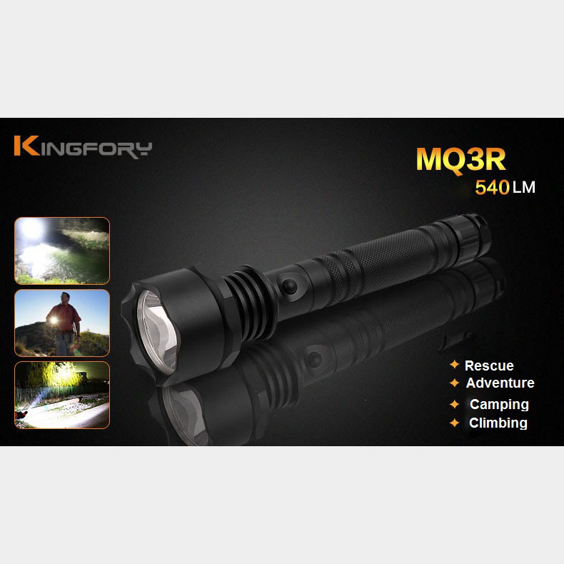 Mq3r 540lm High Powered Rechargeable Portable LED Tactical Flashlight Torch