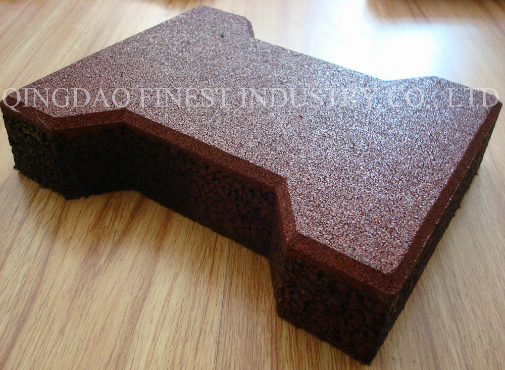 Dogbone Rubber Tiles/Rubber Bricks/Outdoor Rubber Tiles