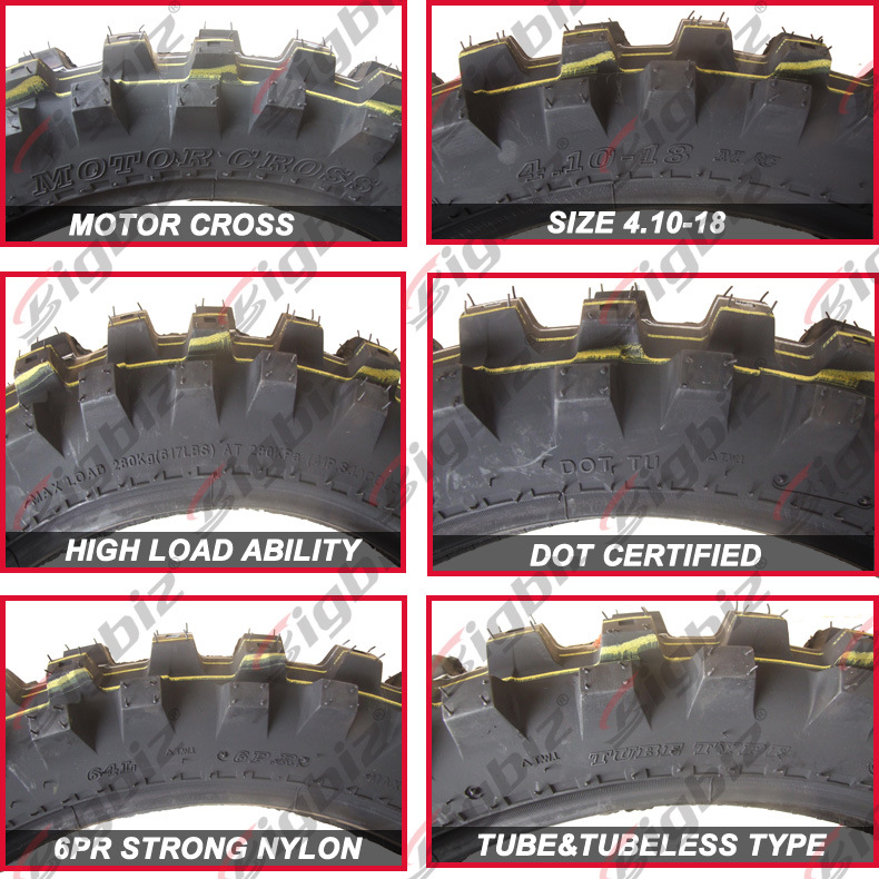 China 14 Years Factory Supply off Road Motorcycle Tire with Tube