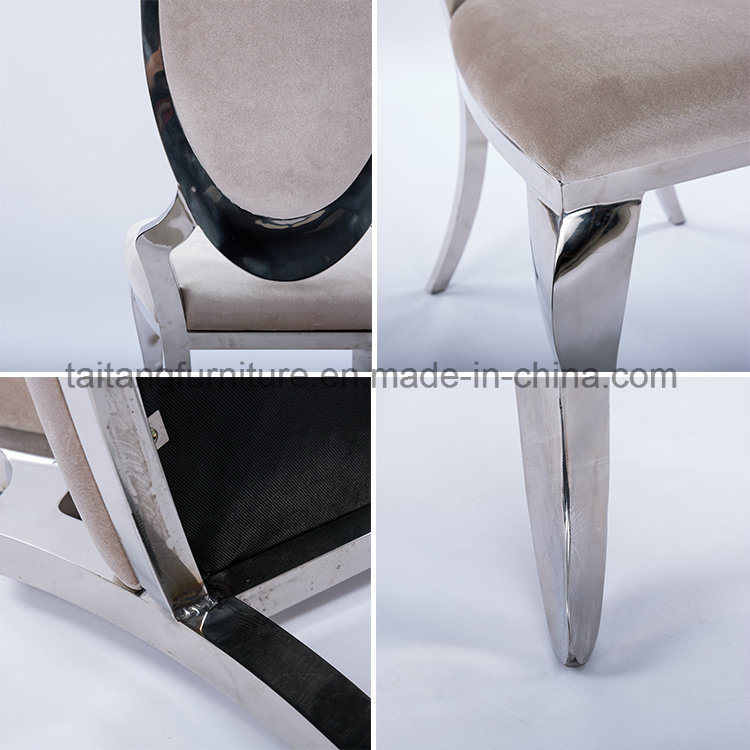 Hotel Use Wedding Banquet Stainless Steel Dining Chair