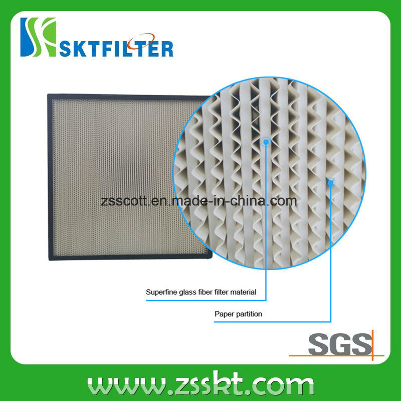 Stainless Steel Frame Deep Pleat Use for Industrial Air Filter