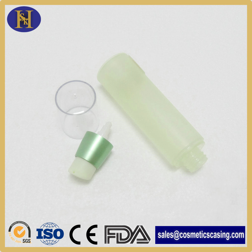 50ml 100ml Skin Care Packaging Green Empty Airless Bottles