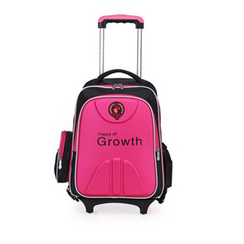 Children Kids School Student Wheeled Trolley Backpack Bag