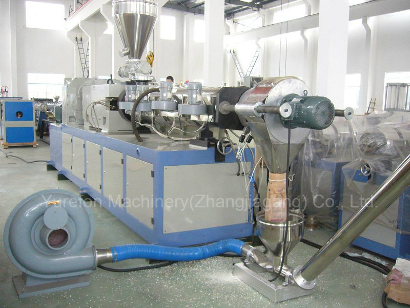 Soft Rigid PVC Granules Pellet Conical Twin Screw Extruder