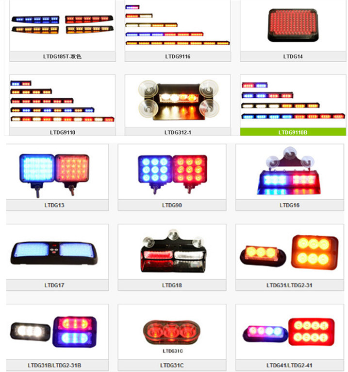 DC12V/24V Color Optional LED Emergency Warning Light Traffic Advisor Light Ltdg9110b-1