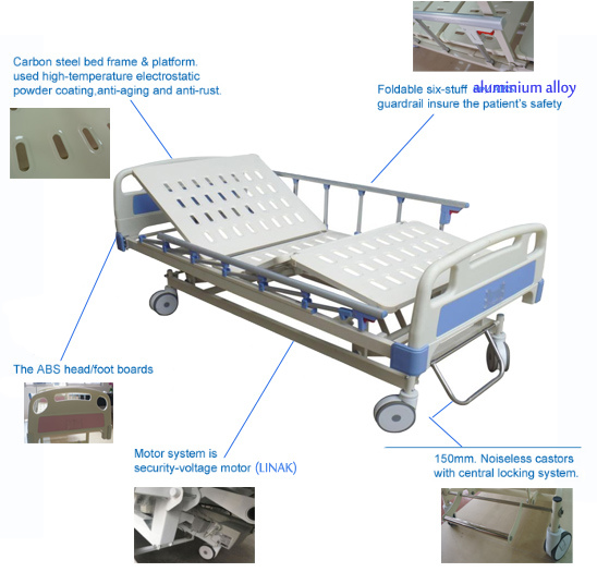 Removable 3 Functions Patient Nursing Adjustable Bed & Electric Adjustable Bed Price